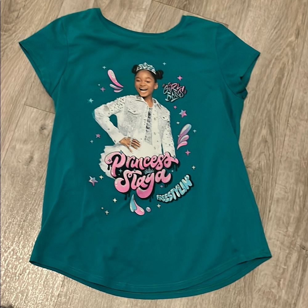 Jumping Beans Blue Short Sleeve Tee with Graphic Print